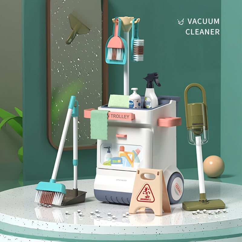 Kids Cleaning Trolley Set